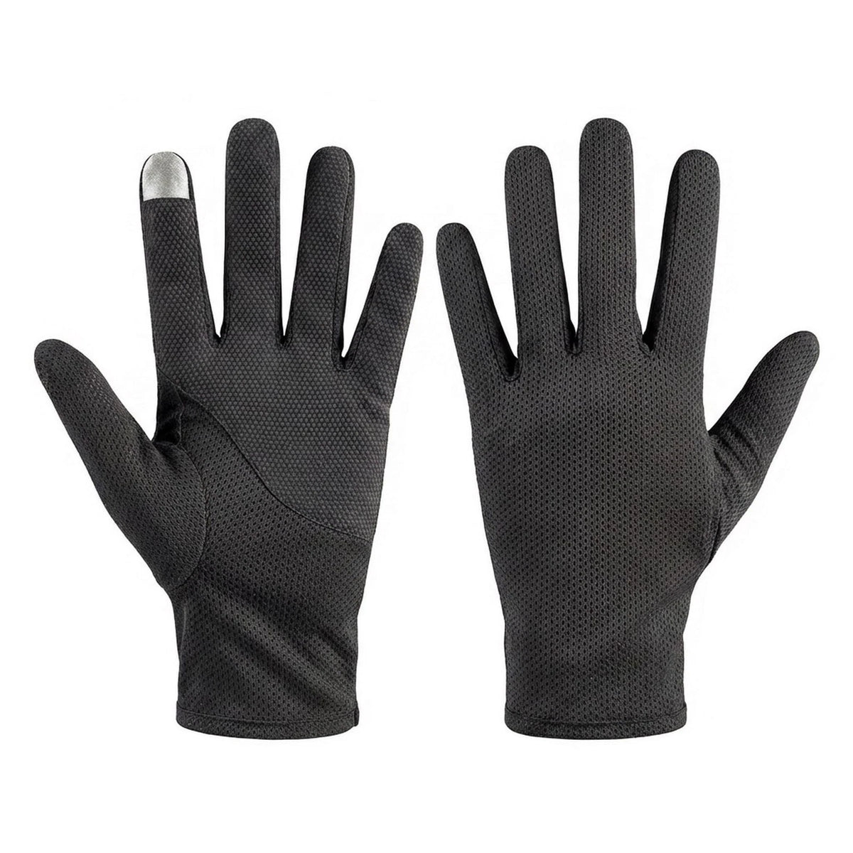 Sunblock Golf Gloves for Men - UV Protection, Black, One Size