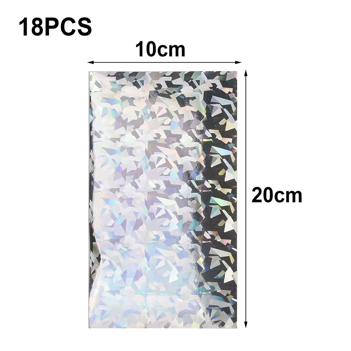 18pcs Lure Tape 20x10cm Holographic Bait Sticker for Fishing Lures