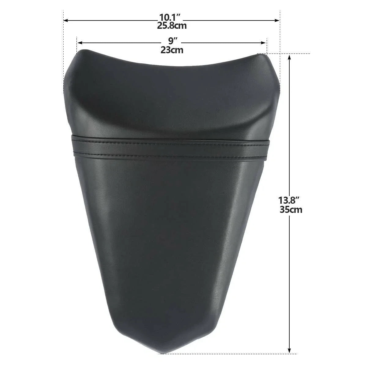 Rear Passenger Seat Cushion for Kawasaki Ninja 650 EX650 (2017–2019) Black