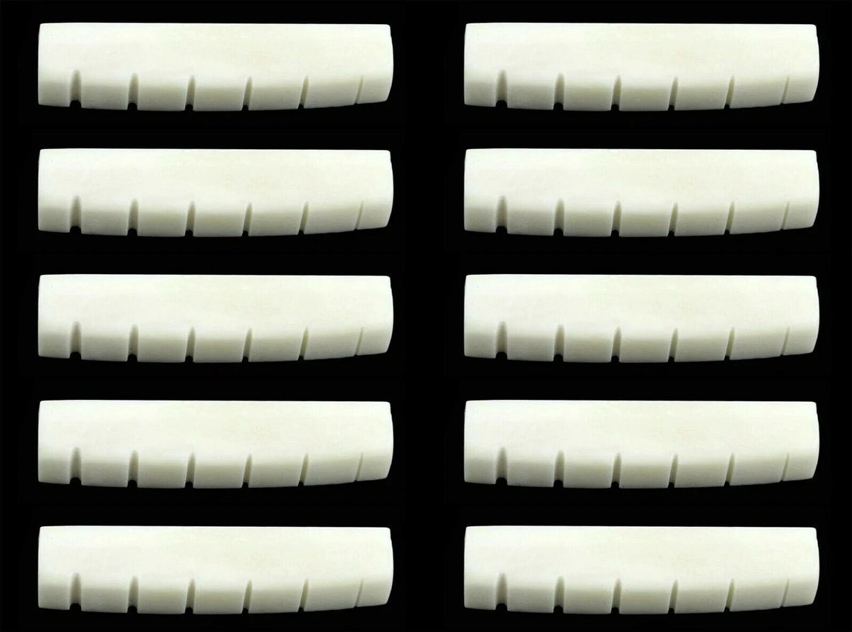 Slotted Bone Nut Block for Acoustic Guitar (Wholesale)