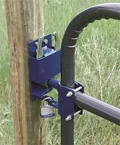 Two-Way Gate Latch for Easy Use - Durable Blue Anti-Corrosion Alloy Design