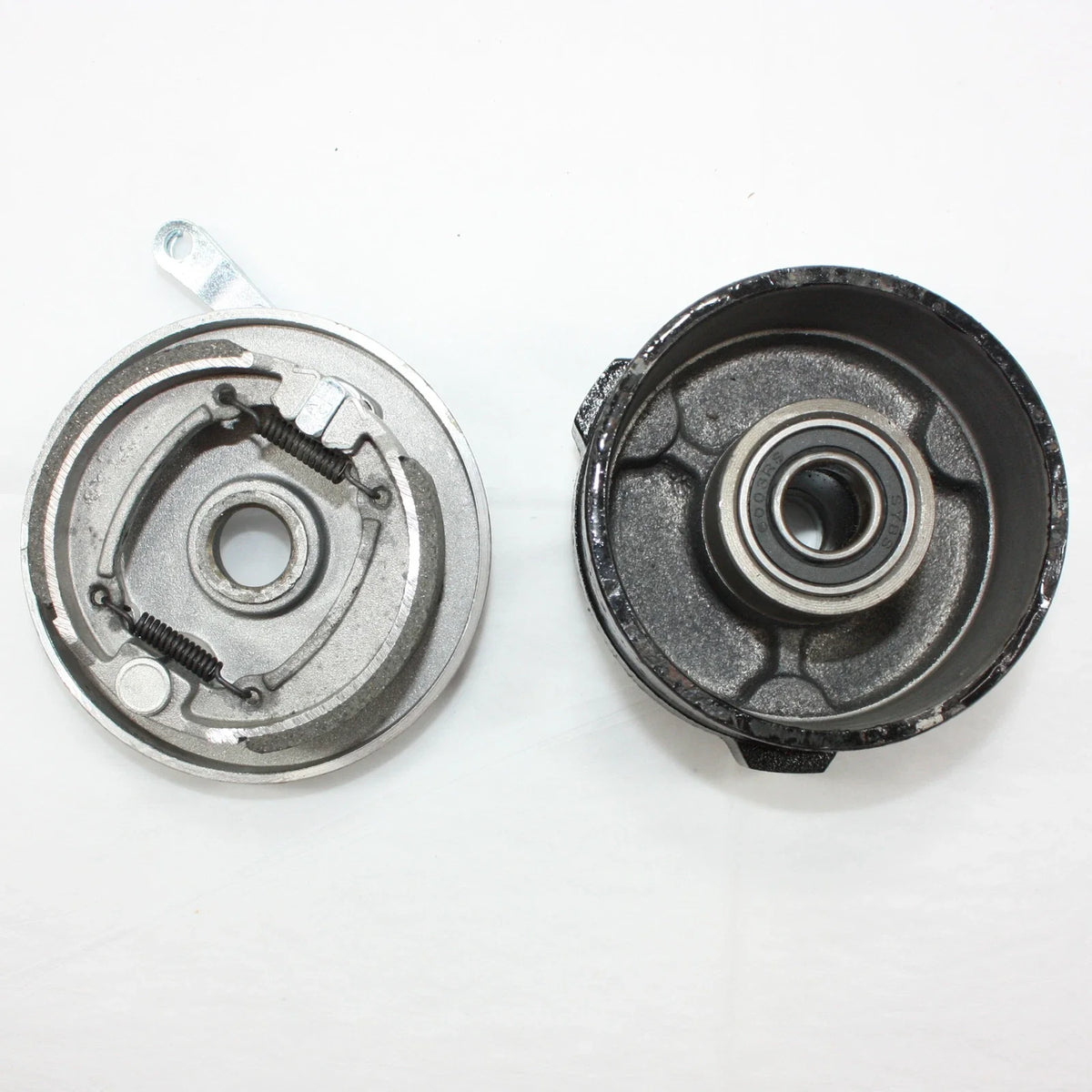 3 Stud Drum Brake Housing Wheel Hub + Shoes for 110cc 125cc Quad ATV (N/A)