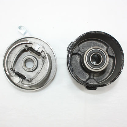3 Stud Drum Brake Housing Wheel Hub + Shoes for 110cc 125cc Quad ATV (N/A)
