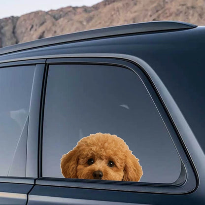 Waterproof Teddy Bear Dog Stickers for Refrigerator, Luggage, Window