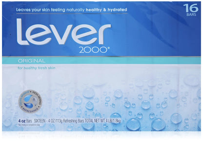4X Lever 2000 Moisturizing Bar, Perfectly Fresh Original, 4 Ounce