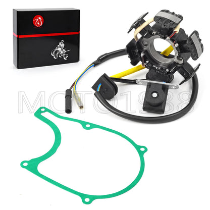 Stator and Gasket for Honda CRF100F (2004–2013) 11394-KN4-750, 11394-KN4-751, 11394-149-000