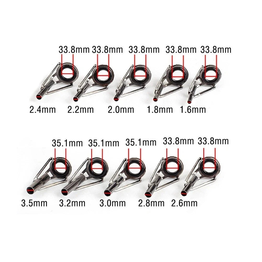 80PCS Fishing Rod Guide Rings Kit for Universal Rods (All Years)