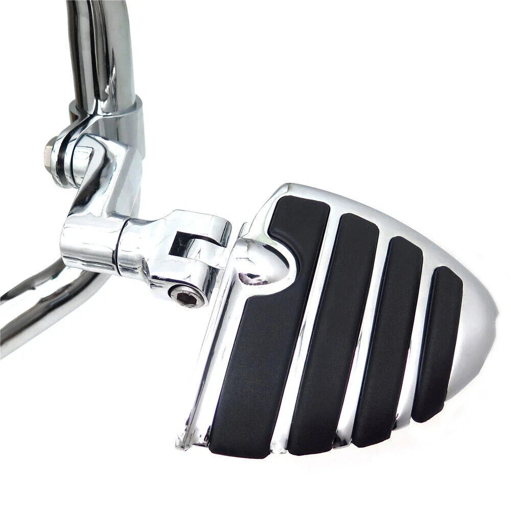 1" Wing Foot Peg Male Mount Clamps for Harley Sportster 883 XL1200, Honda Shadow