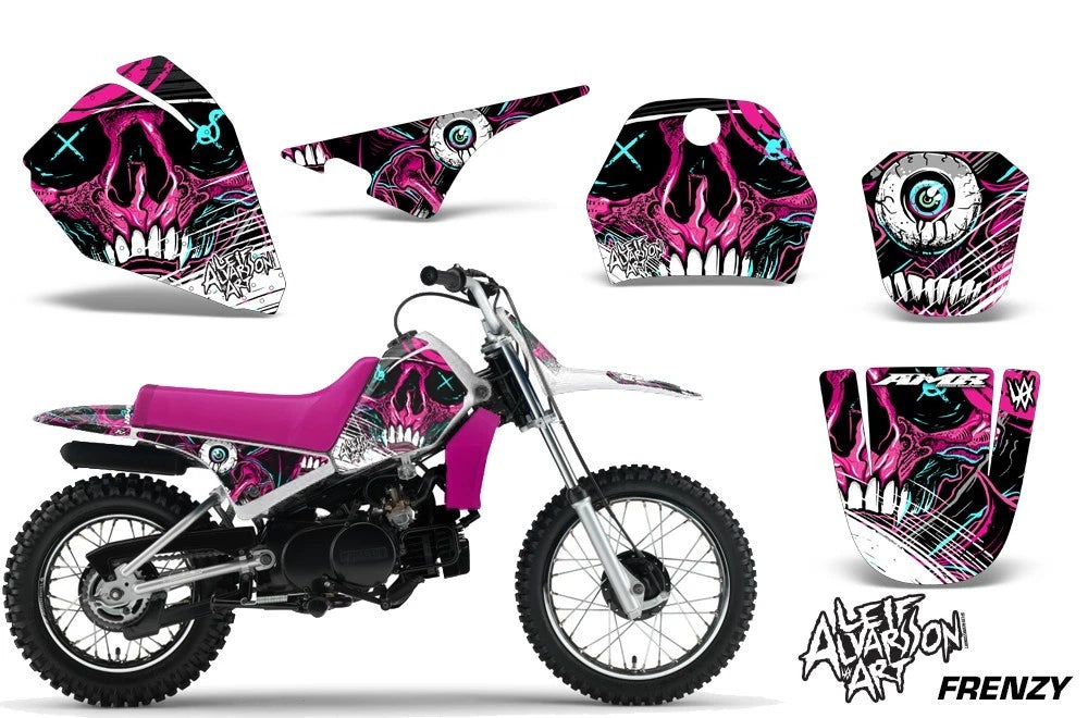 Graphic Stickers + #PLT Decals for Yamaha PW80 (1996–2006)