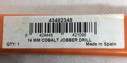 14mm 135 Degree Cobalt Jobber Drill Spiral Flute for Automotive Use