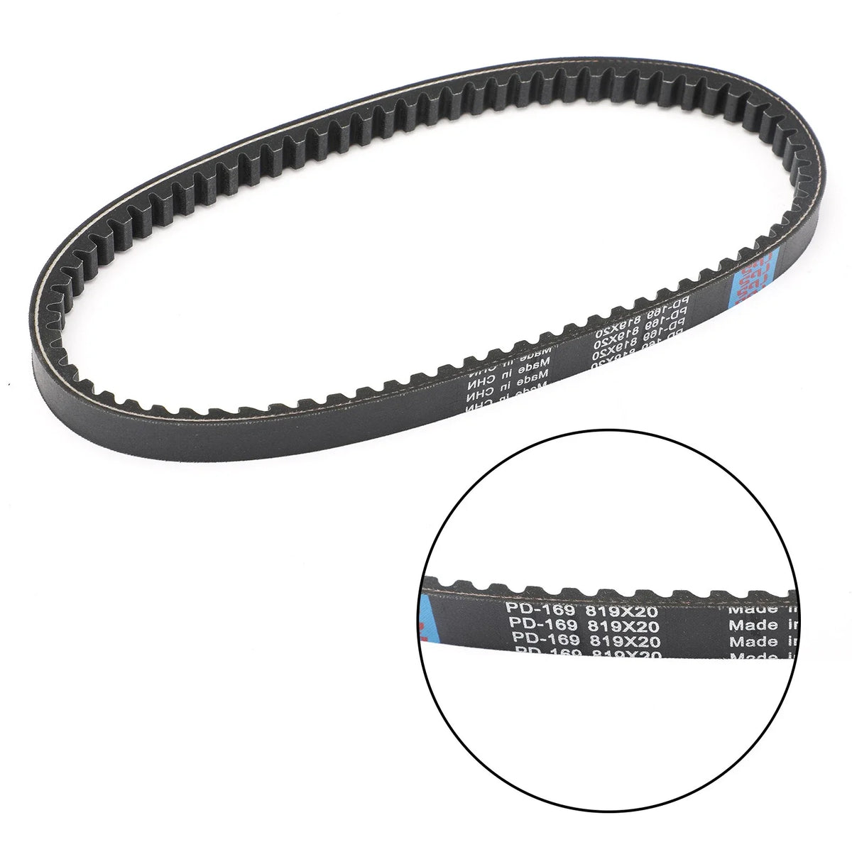 Drive Belt 819OC x 20W for Polaris Phoenix/Sawtooth 200 (2005–2019) P/N 0452496