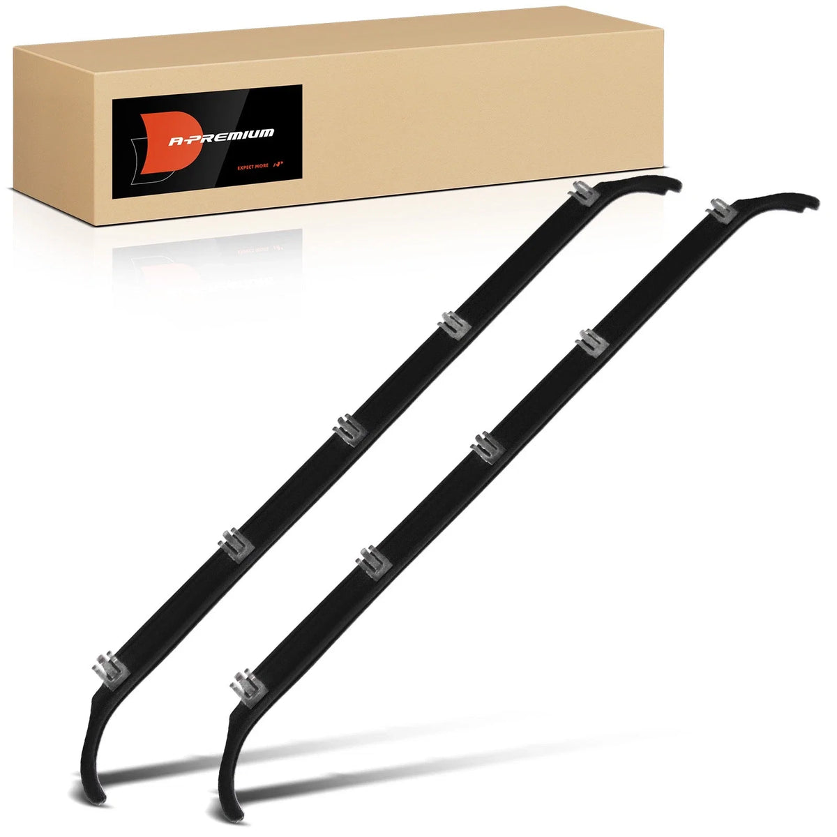 2X Weatherstrip Seals Rear Outer Window for Ford F-250 F-350