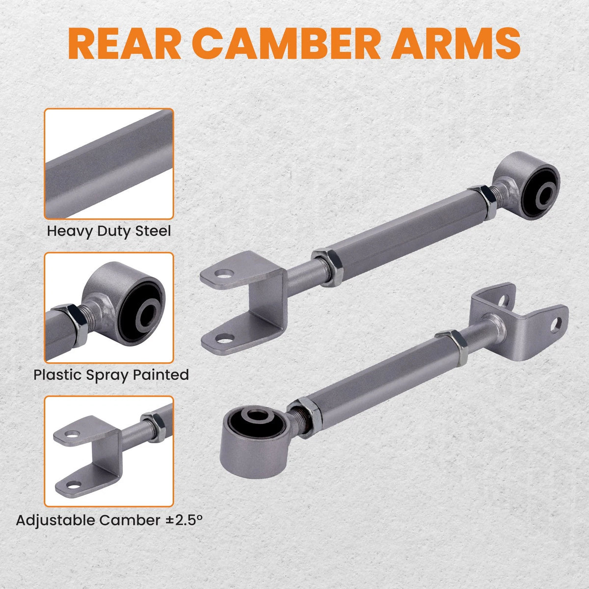 2Pcs Rear Adjustable Camber Control Arms for Dodge Avenger (2008–2010) EO374H