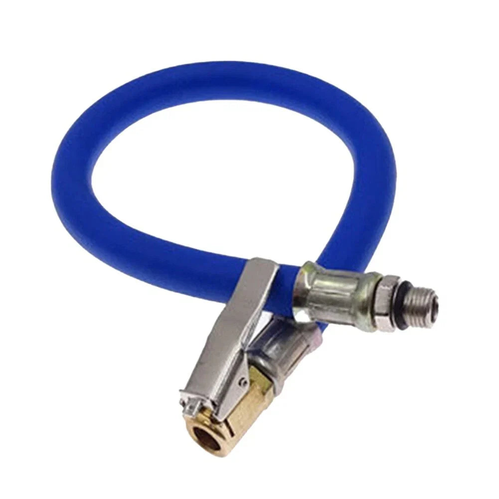Flexible Air Inflator Hose with Pressure Gauge for General Tires Auto Pumps
