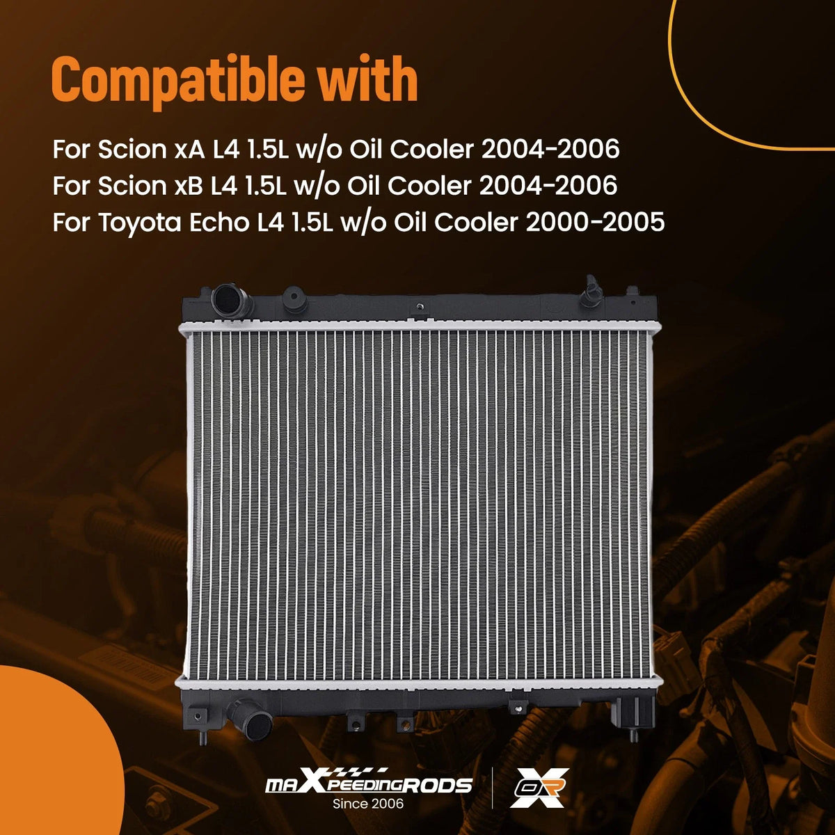 Auto Cooling Radiator for Toyota Echo, Scion xA, xB (2000–2006) 1640021120