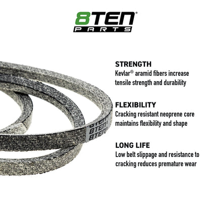 8TEN Spindle Blade Belt Idler Kit for Redmax YT1846 YT2246 (532405380)