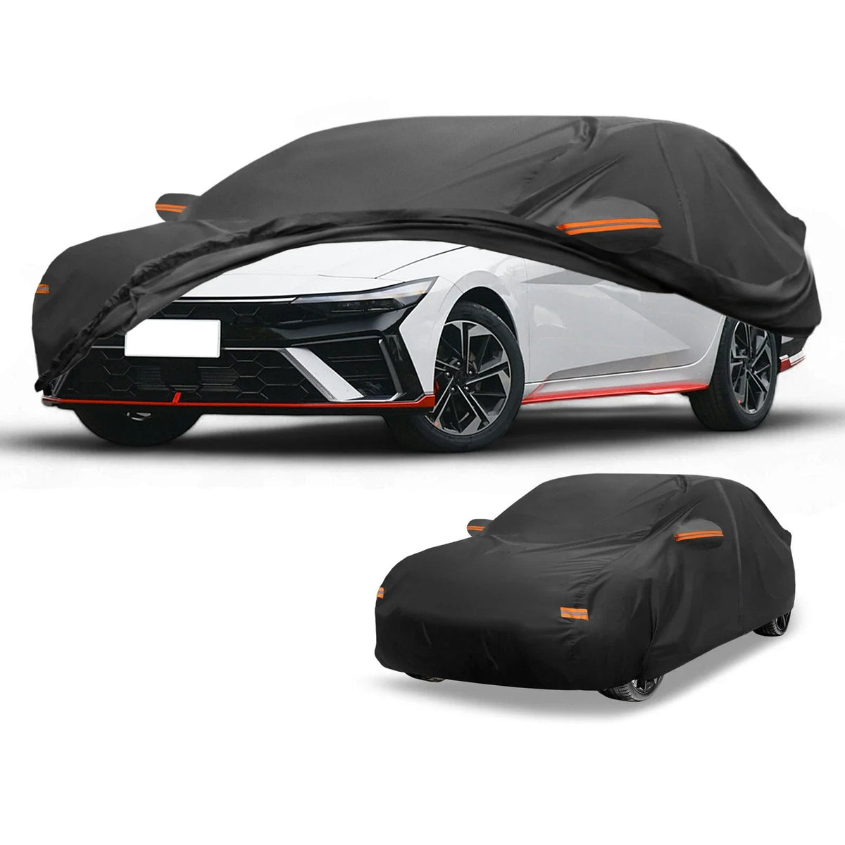 Car Cover Waterproof All Weather for Hyundai Elantra (2017–2023) 190T-PU Zipper