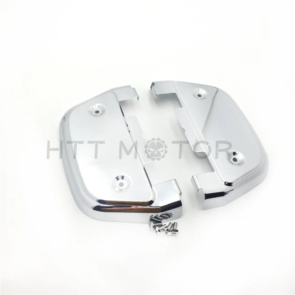 Chrome Passenger Footboard Covers for Harley Dyna (2006–Present) / FL Softail (1986–Present)