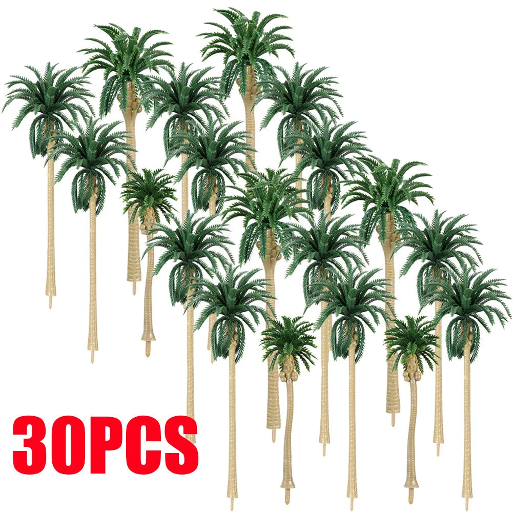 30 PCS Palm Tree Scenery Model for Home Hotel Office Dorm