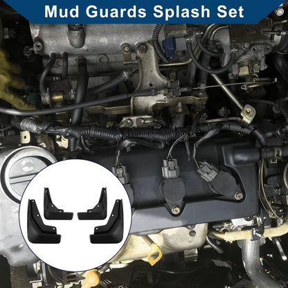 Set of 4 Mud Flaps Splash Guards for Mercedes-Benz CLA (2020–2023)