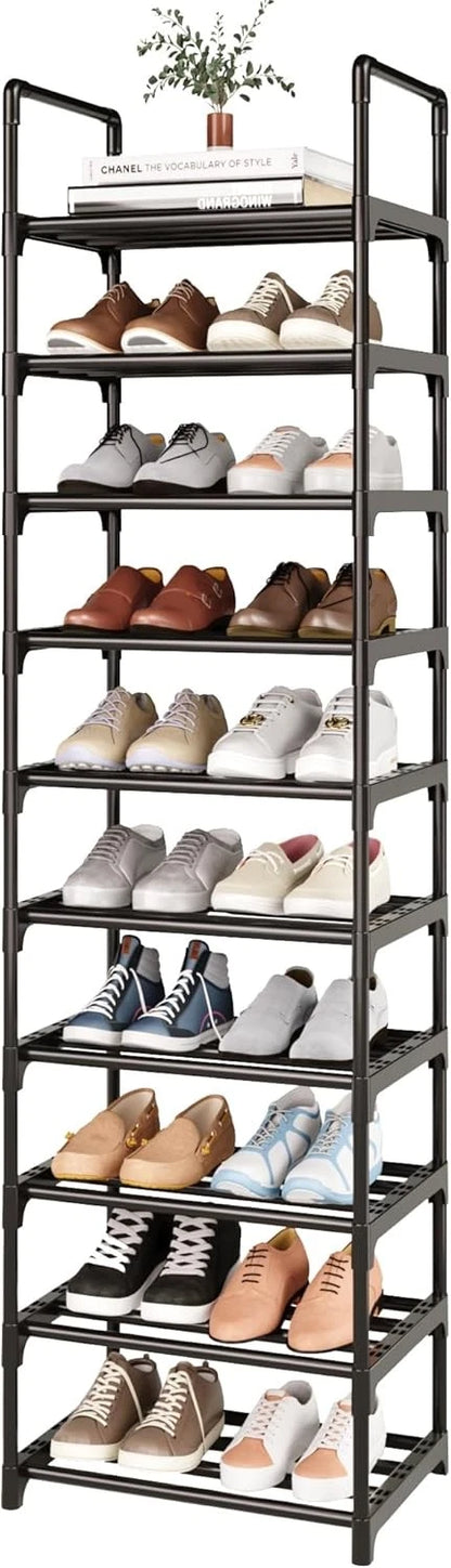10-Tier Shoe Rack Organizer for Storage (20-25 Pairs)