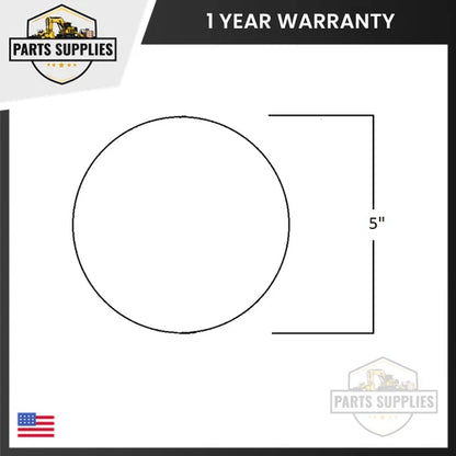 5" Oval Mirror for Forklifts with Free Mounting Bracket