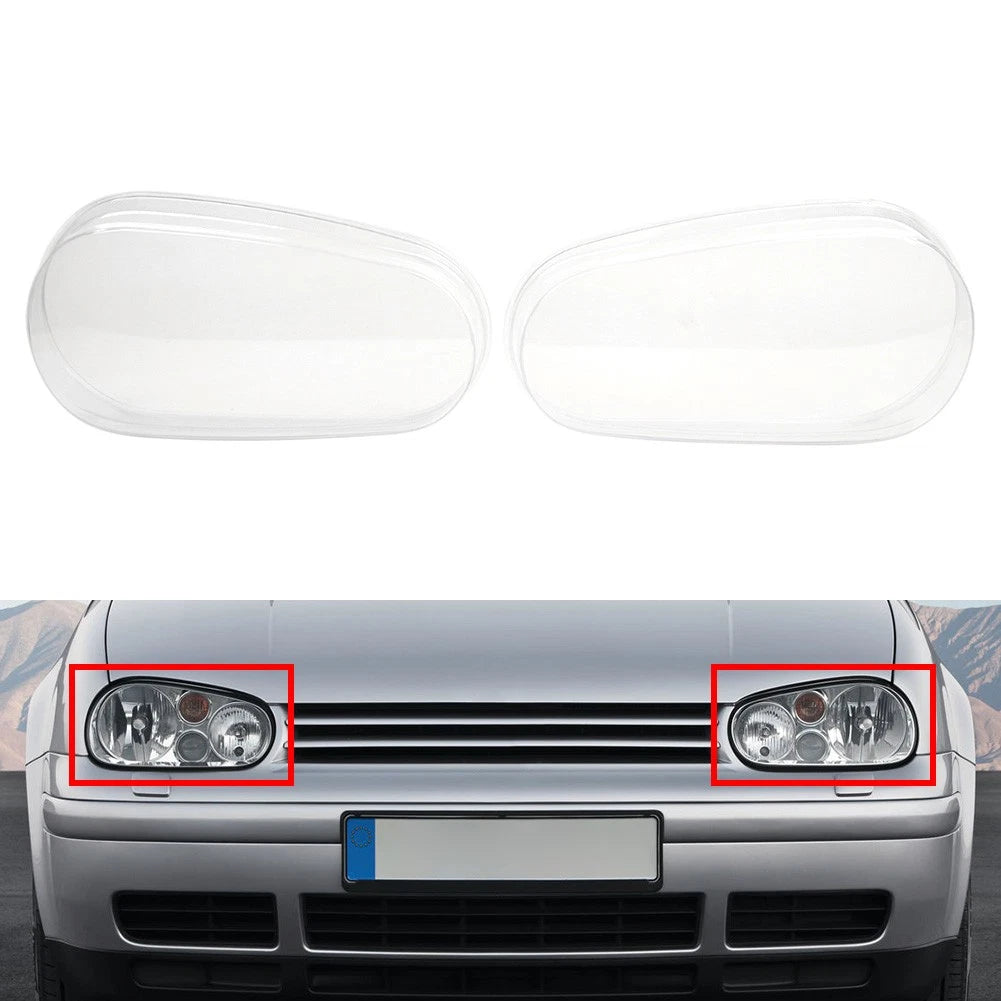 Headlight Lens for VW Golf MK4 (1999–2005) 1 Pair 1J0941017C 1J0941017G 1J0941018C 1J0941018G