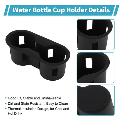Center Console Cup Holder Organizer for Ford Bronco (2021–2025) Silicone Black