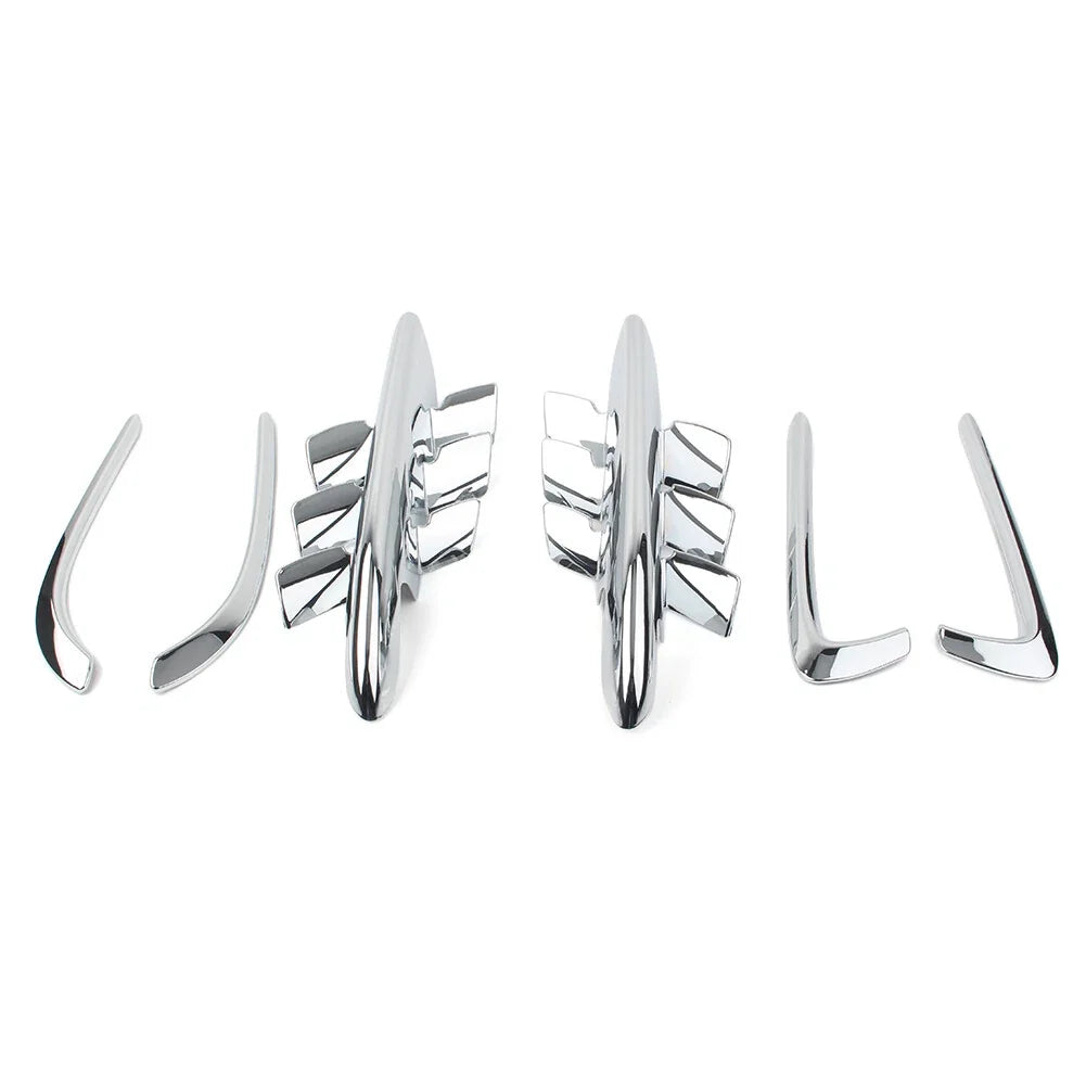Set of 2 Chrome Fairing Premier Shark Gills for Honda Goldwing GL1800 (2001–2011)