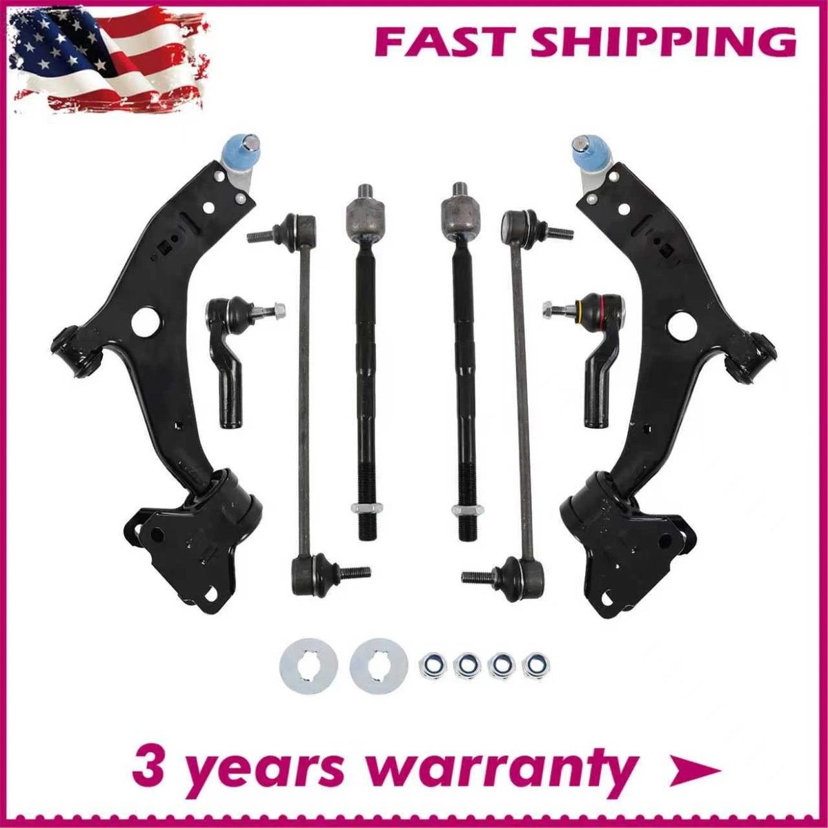 Front Lower Control Arm Suspension Kit for Ford Focus (2012–2018) ADP84385509S, K80880, K622906, K622907, es800954, es800955, ev800898