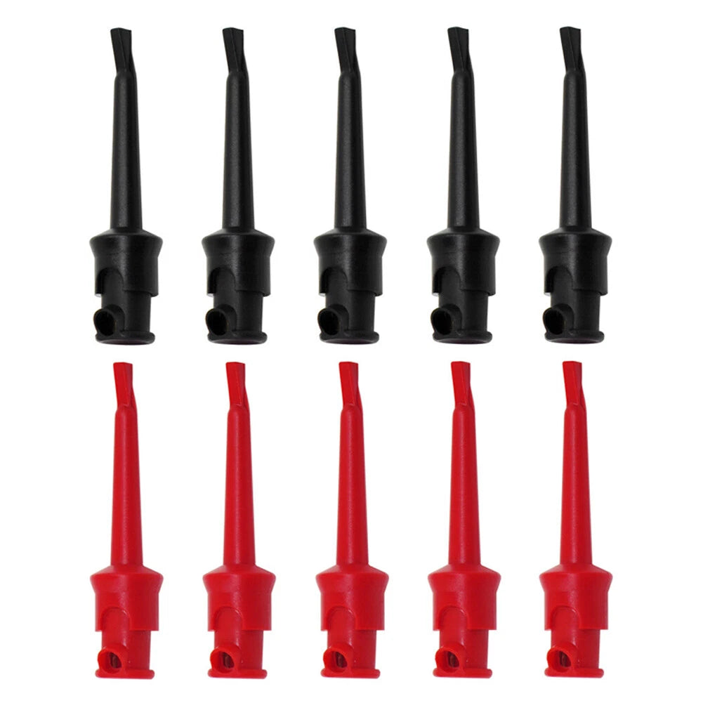 10PCS Mini Grabber Test Hook Clips for Electrical Testing