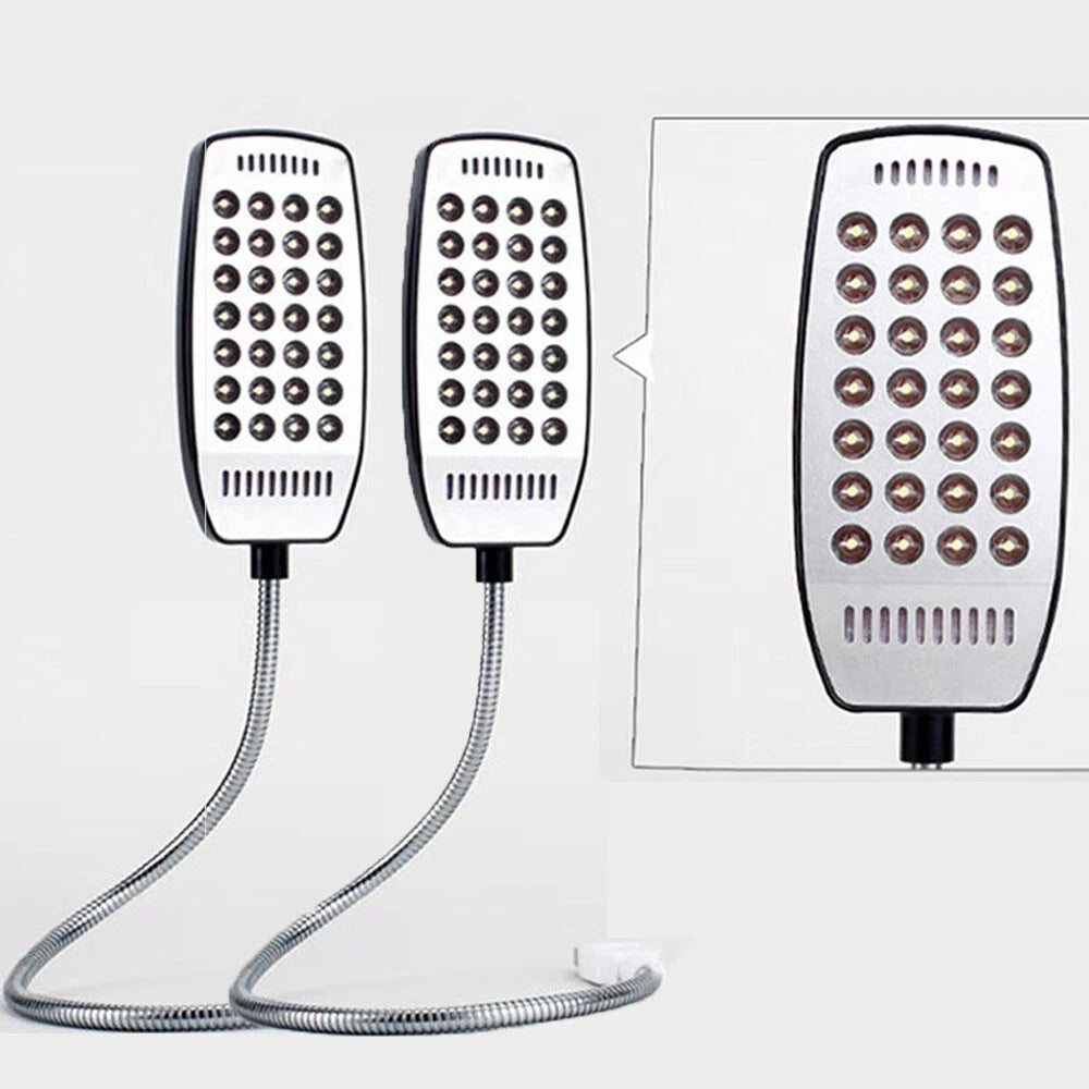 2Pcs 28LED USB Flexible Desk Reading Lamp for Laptop PC