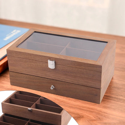 12 Slot Sunglasses Organizer Box for Eyeglasses Display Storage