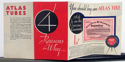 Atlas Tires Sales Brochure for 1920s Models