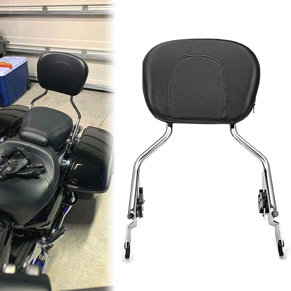 Detachable Backrest Sissy Bar for Harley Touring Road Glide Road King (2009–2025)