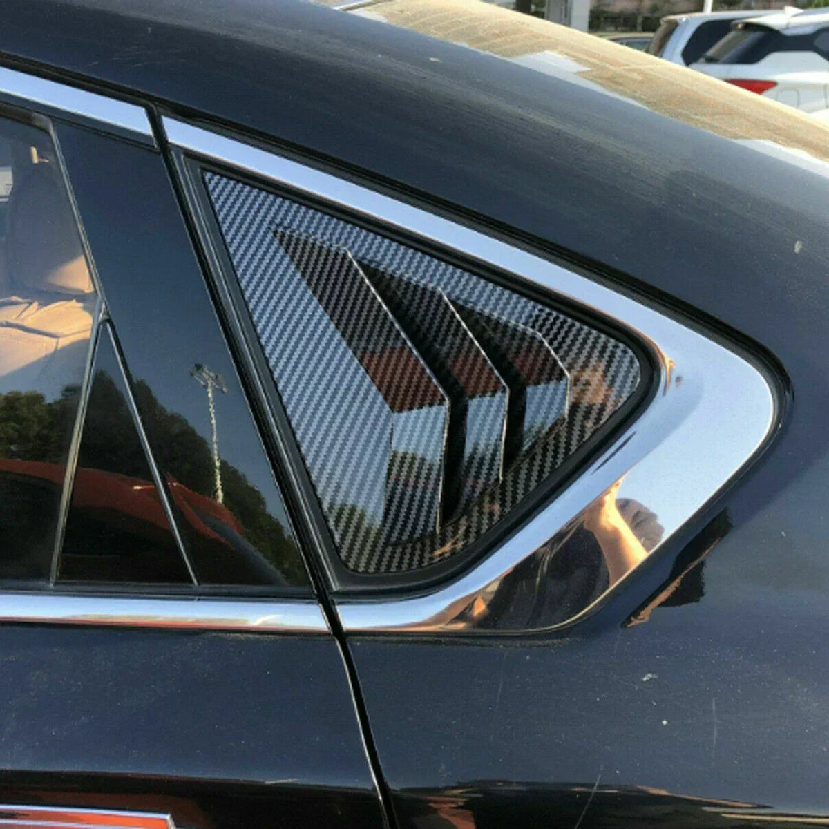 2 x Carbon Fiber Window Louver Cover for Nissan Altima Teana (2013–2018)