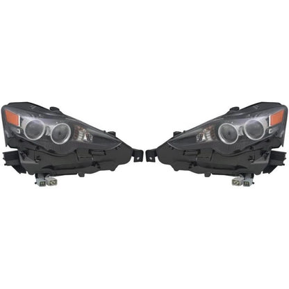 Headlight Assembly Pair for Lexus IS300 (2016) PLX-M0-324-1117LMACM2-CL360A3, LX2518141, LX2519141