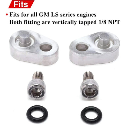 4X Rear Coolant Crossover Block Off Plug for GM LS Corvette (Dose Not Apply)