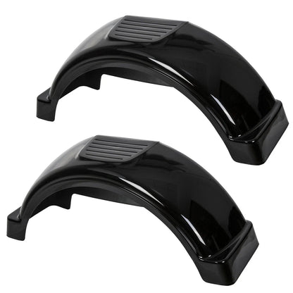 Set of 2 Single Axle Trailer Fenders for 13" Wheels (Skirt)