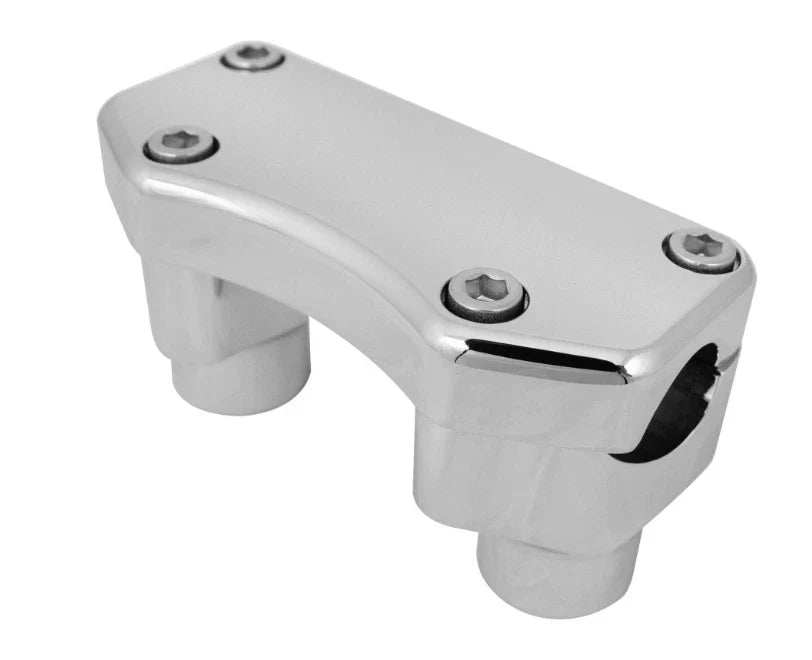 Chrome 1.5" Fat Risers w/Top Clamp for Harley-Davidson (405179)