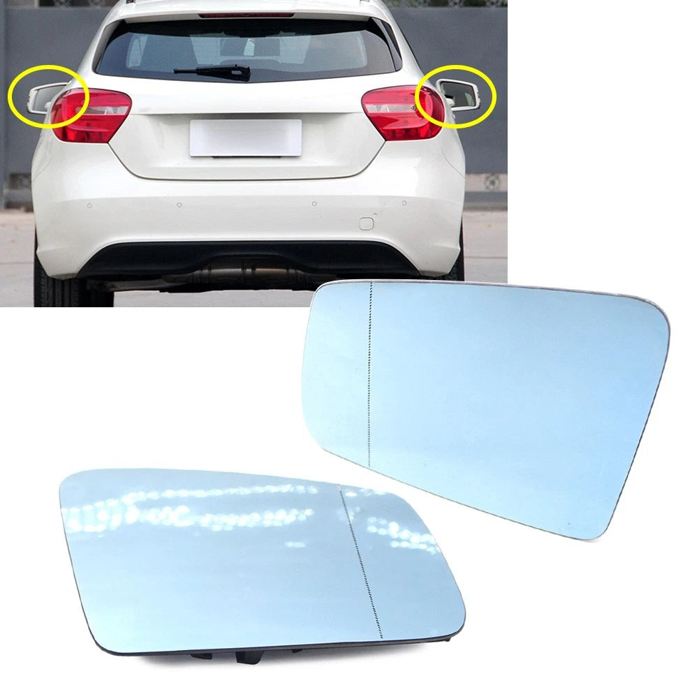 2X Rearview Mirror Glass for Mercedes Benz C E S GLK CL CLS Class (W204 W212 W221)