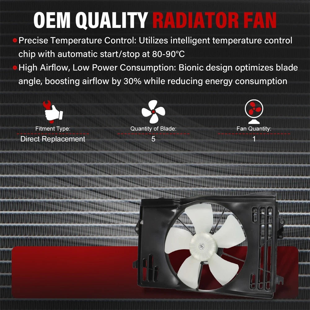 Radiator Cooling Fan Assembly 620-546 for Toyota Matrix (2003–2008)