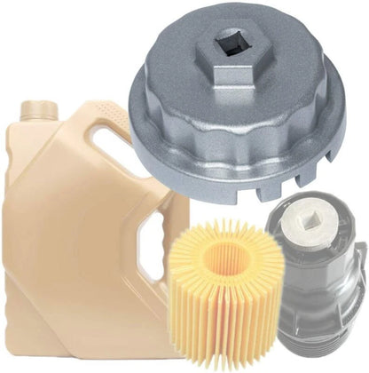64mm 14 Flute Oil Filter Cap Wrench for Toyota Lexus Scion (2000–2023)