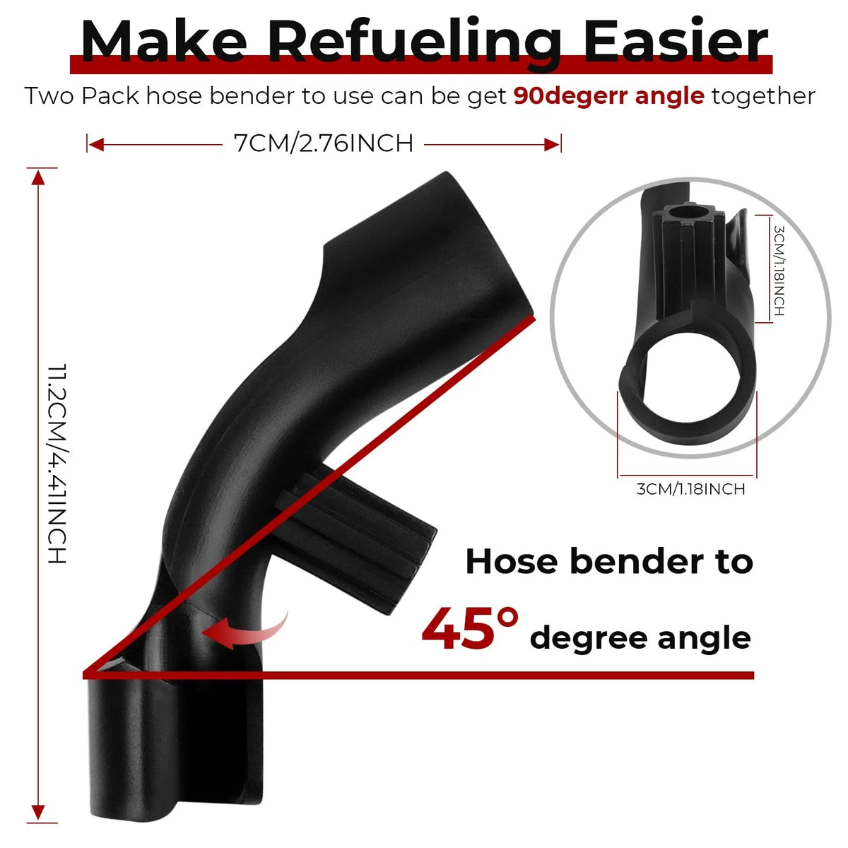 Upgrade Hose Bender for Racing Fuel Jug (2025) - 10 Feet, Black