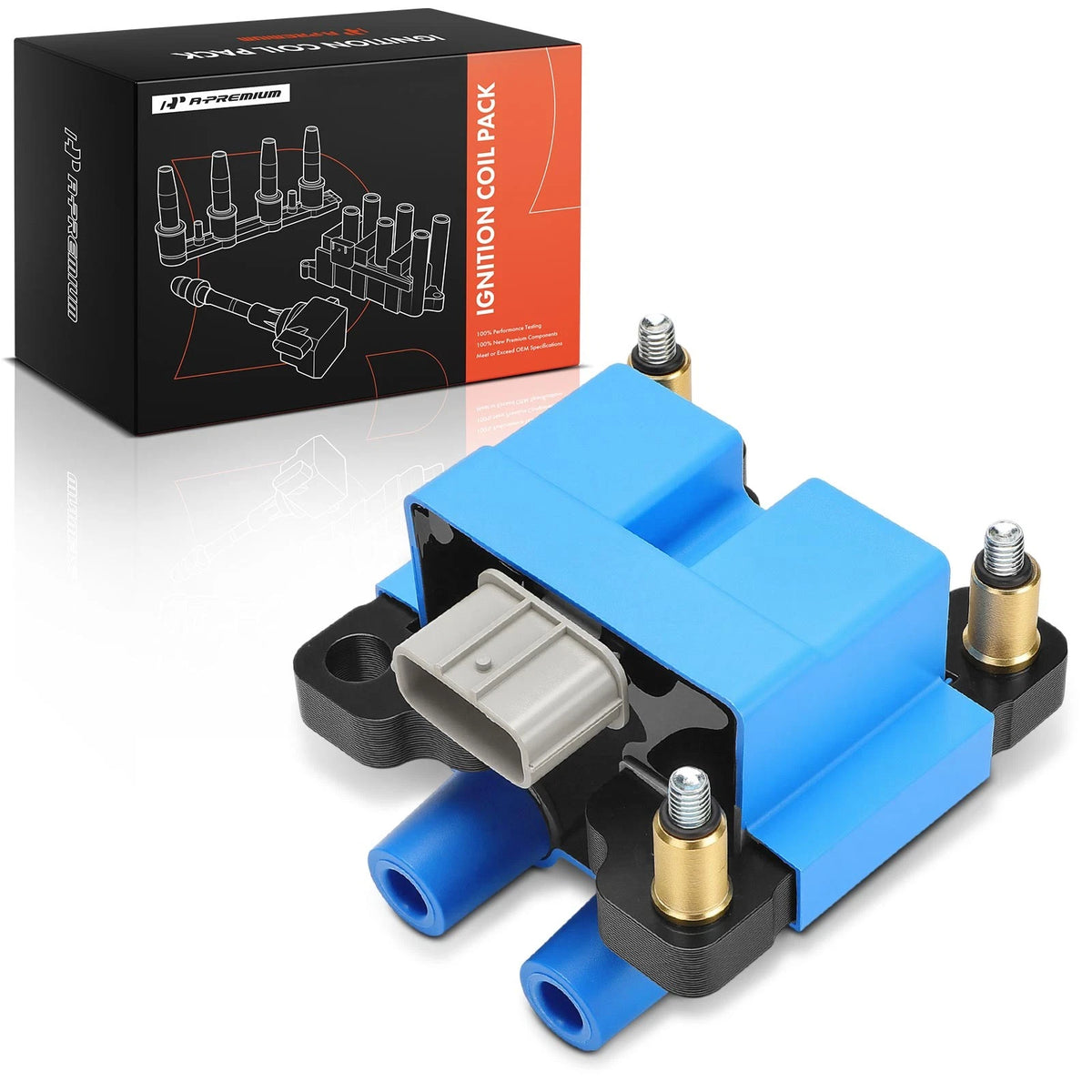 Set of 2 Blue Ignition Coils for Subaru Forester (2009–2010) Impreza (2011) - 22433AA590, UF625