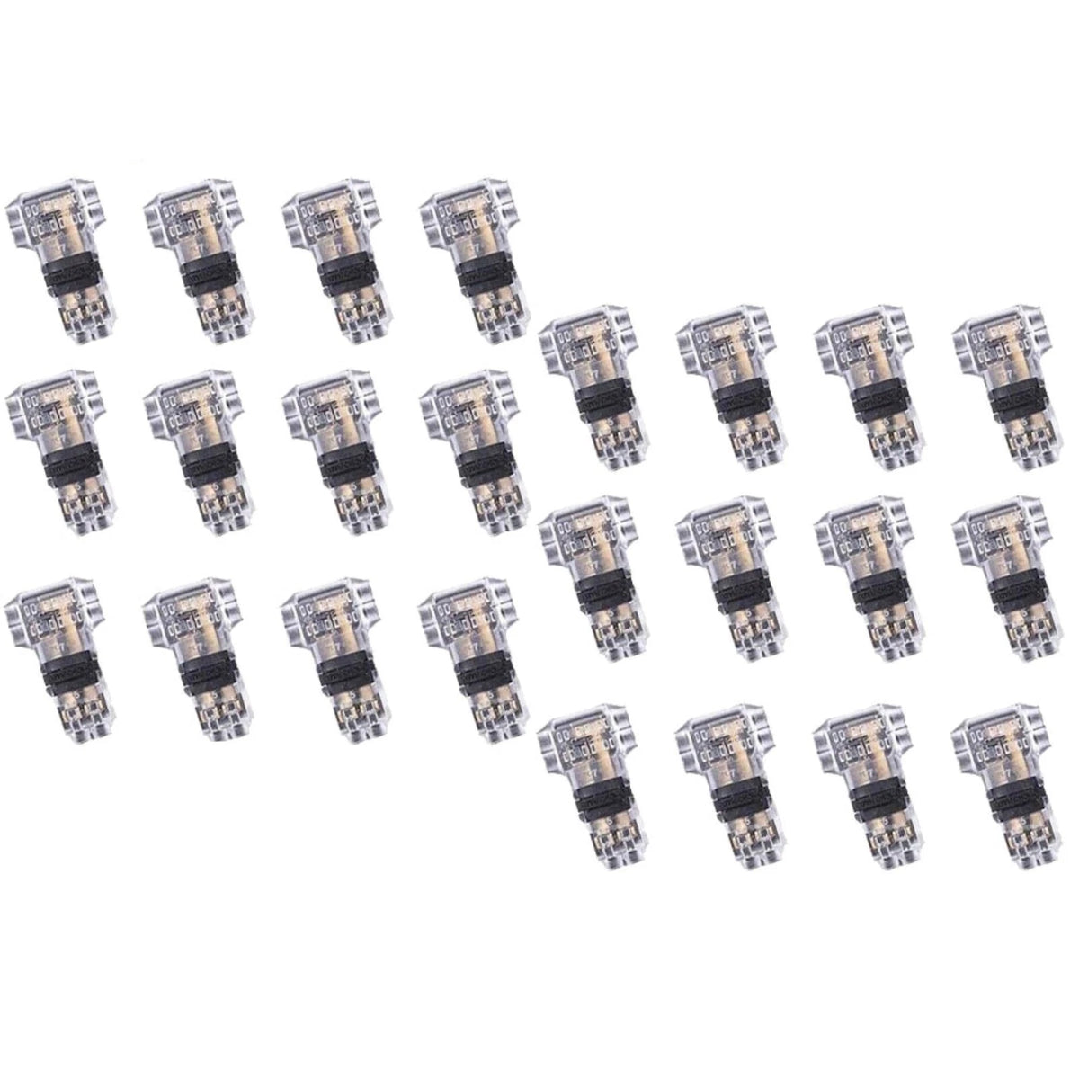 24 Pack 3 Way T Tap Electrical Connector for Wire 20 22 AWG