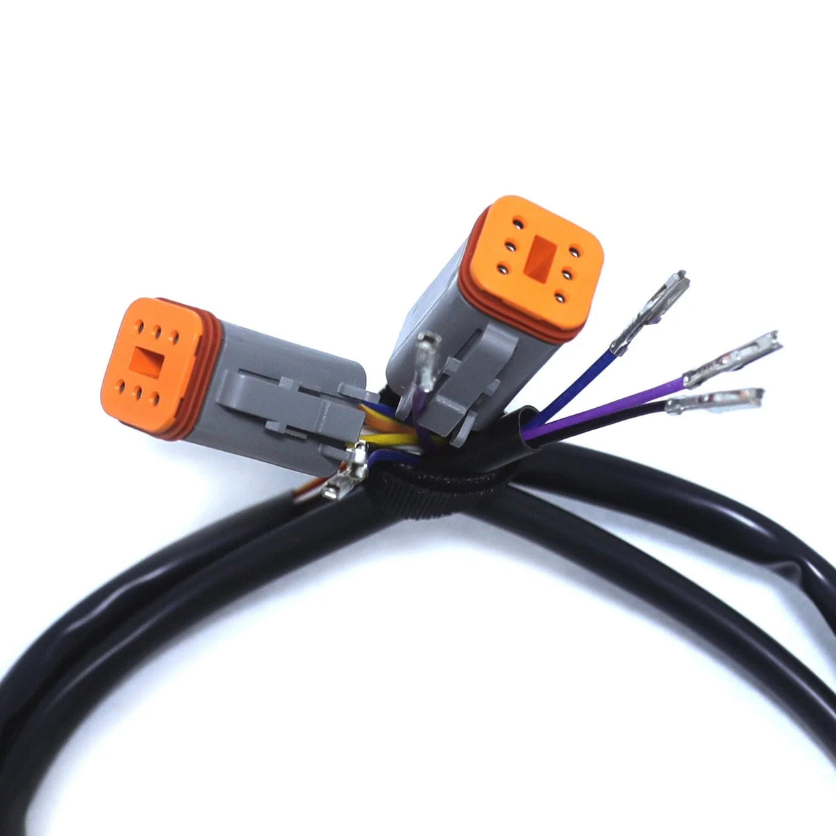 12" Prewired Black Ape Hanger Handlebar for Harley Dyna Softail Road King (1996–2006)