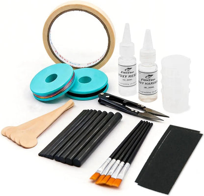 Complete Repair Kit for Fishing Rod (10 Carbon Fiber Sticks)