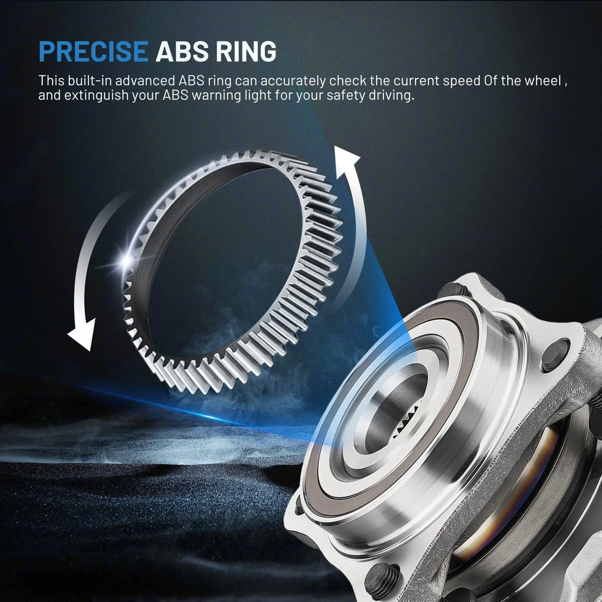 Front Wheel Hub Bearings 4WD for Toyota 4Runner Tacoma FJ Cruiser (2010–2020)