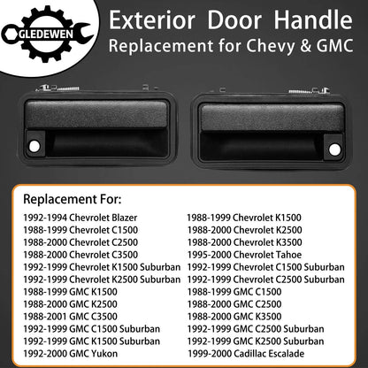 Metal Exterior Door Handle for Compatible Lever FL&FR-2P (2010–2020)